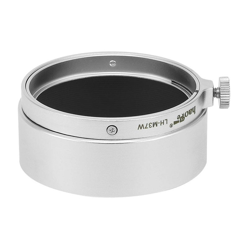 Haoge LH-M37W Metal Lens Hood for Leica Leitz Elmar 3.5cm 35mm f3.5 A36, Elmar 50mm f3.5 A36, Summaron 3.5cm 35mm f3.5 A36 and Other Lens with 36mm Outside Size Silver - Image 4